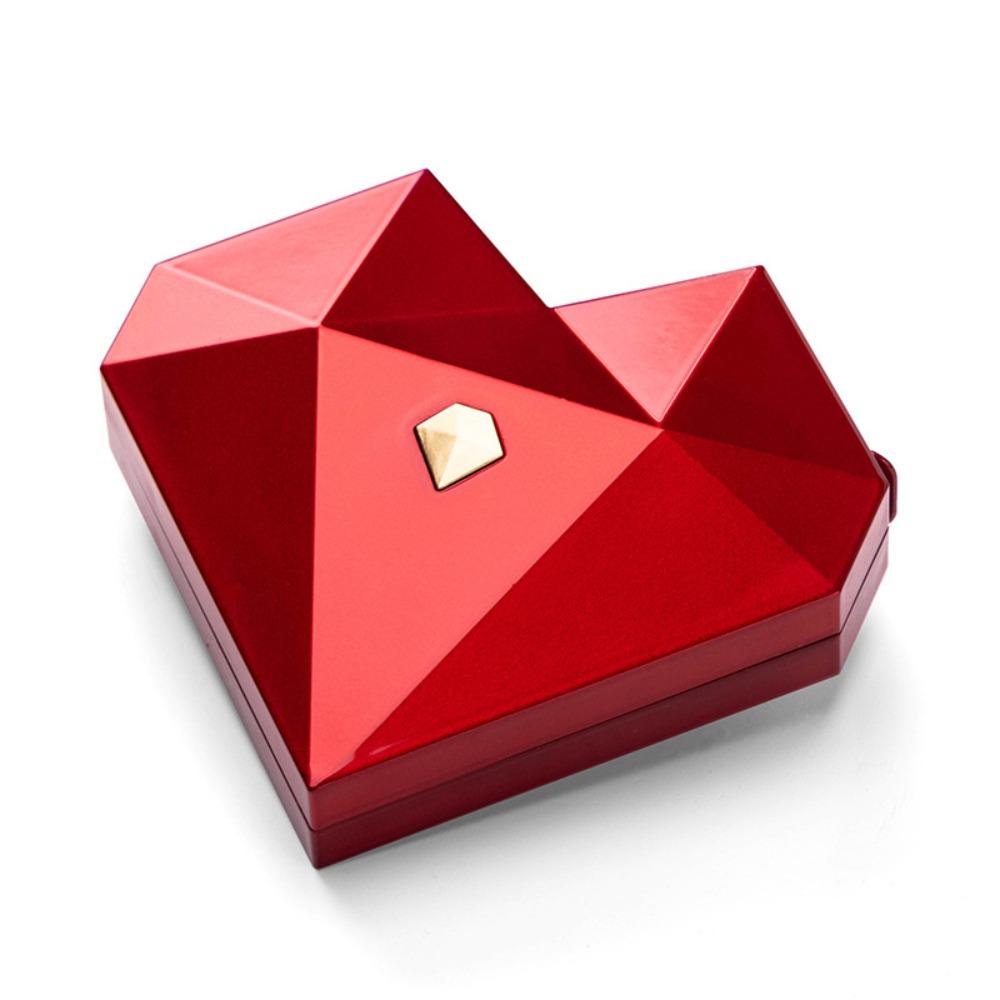 Dustproof Proposal Ring Box Elegant Auto Pop Up Jewelry Box Heart  Ring Box  Gift