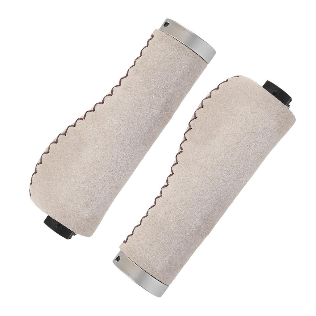 Fahrradlenkergriffe Verhindern Rutschen Ergonomisches Design Kunstleder Fahrradlenkergriffe mit Lenkerenden für Mountainbikes