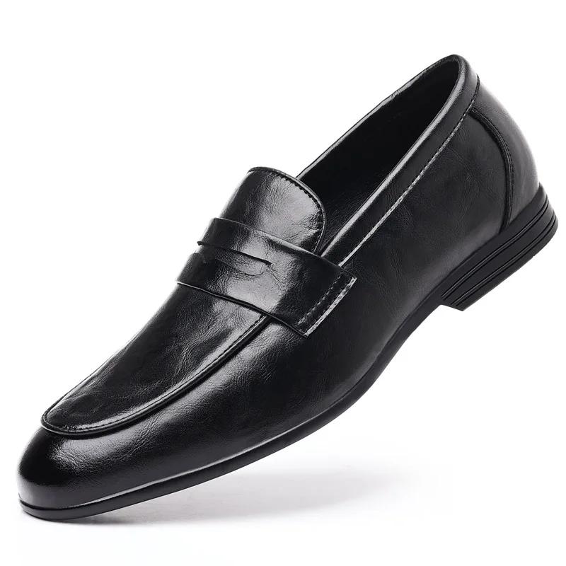 Fashion New Footwear Men's Business Leather Shoes Banquet Pointed Dress Leather Shoes Men's Shoes