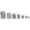 50Pcs 302 Stainless Steel Inner Thread Self Tapping Thread Inserts Set Thread Reinforce Repair Tool Threaded Inserts for Metal Thread Inserts for