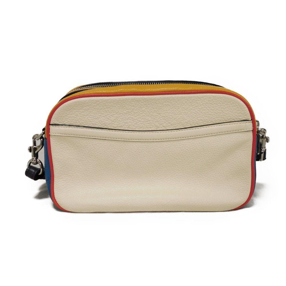Used 9726 Jess Crossbody 3041 7921 Logo Embossed Multi Color Block Unused Horse and Carriage Chalk Unisex from Japan