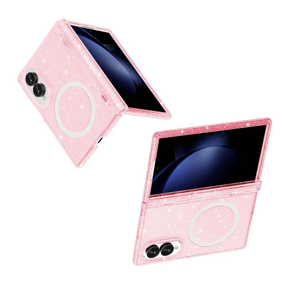 For Samsung Z Fold 8 Magsafe Case Luxury Transparent Glitter Acrylic Hinge Protection Cover for Samsung Galaxy Z Fold 8 Ultra