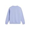 Li Ning Sports Trend Series Letter Print Casual Crew Neck Pullover Sweatshirt Women Sweatshirt Chuan-Gray-Blue AWDU038-5