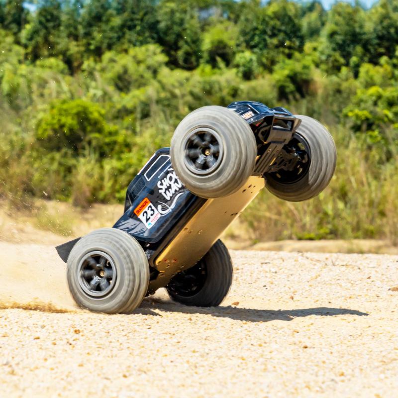 RC Off-Road Car 4WD High Power Brushed Climbing Truck Metal Chassis High Speed Racing Vehicle Remote Control Crawler for Adults