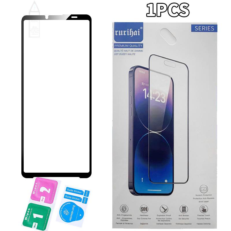 RURIHAI Für Sony Xperia 10 VI Displayschutzfolie HD Klar Hohe Aluminium-Silizium-Glasfolie