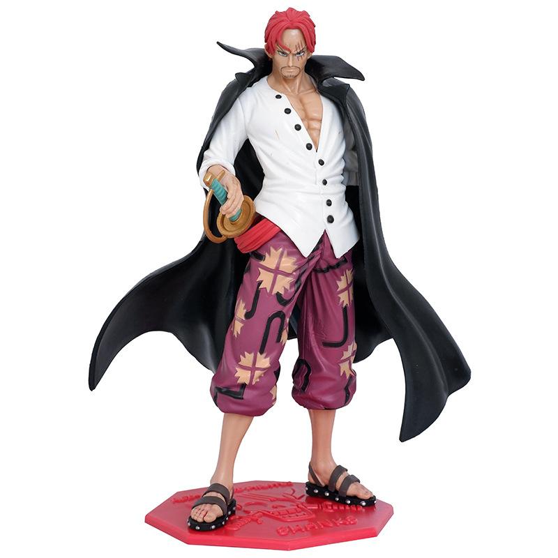 

One Piece Red Hair Shanks Action Figure Normal Version Pvc 24.5cm Collectible Model Anime Statue Desk Decor Gift For Anime Fans