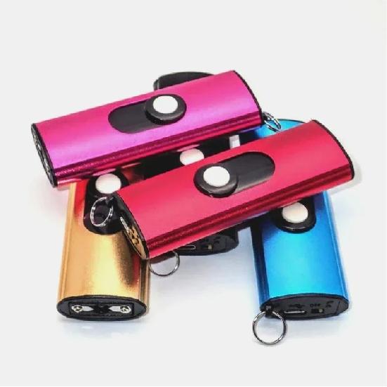 Windproof Plasma Arc Lighter Rechargeable Single Jet Flameless Metal Tool for Camping Outdoor Men's Gift Zinc Alloy Compac