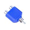 Anti-interference RCA Audio Splitter 1 Male to 2 Female 10Pcs Converter Plug for TV DVD Speaker Audio Equipment