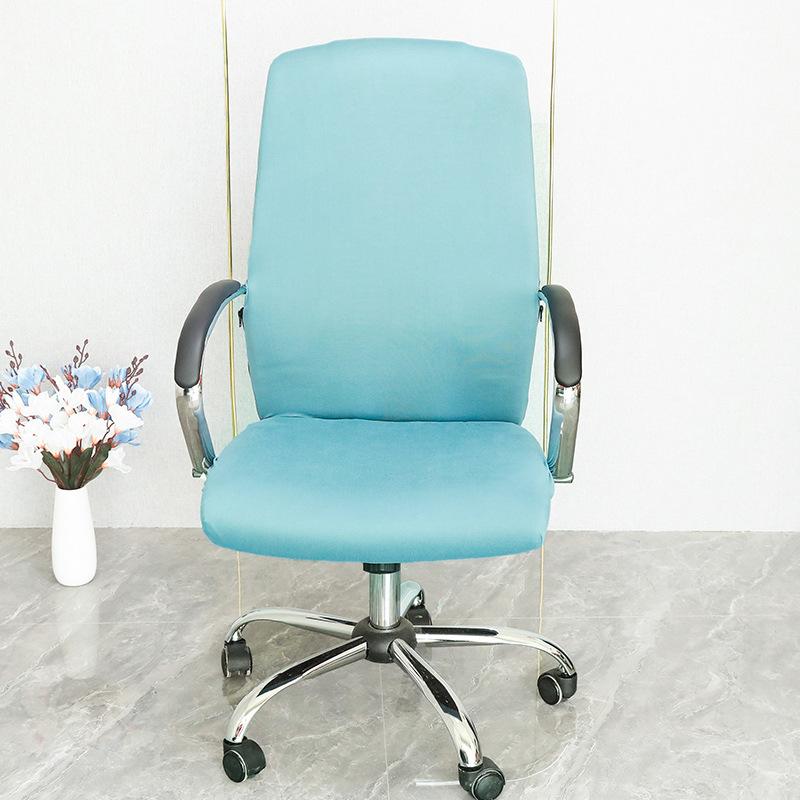 Stretch Spandex Printed Milk Silk Office Chair Cover with Zipper Removable Anti-dirty Computer Rotating Chair Protector