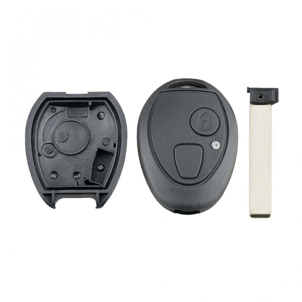 2 Buttons Car Remote Key Shell Uncut Blade Fit For Sport Lr3 Discovery Bmw Mg Mini Cooper