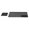 2 in 1 Silicone Coffee Mat Black Thickened Heat Proof Coffee Tamping Dish Drying Mat for Coffee Machine