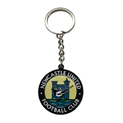Newcastle United FC Retro 1976-1983 Crest Keyring And Badge Set