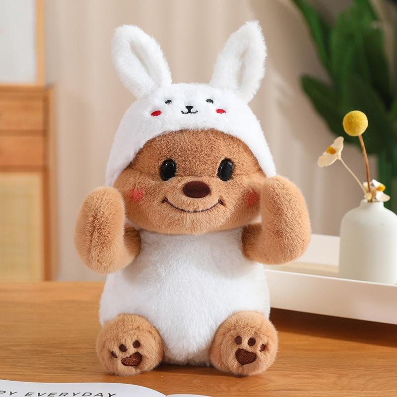 

Милая новая стильная трансформированная кукла-медведь, плюшевая игрушка, тряпичная кукла в качестве подарка на день рождения для друзей и лучших подруг 30cm 0.3kg