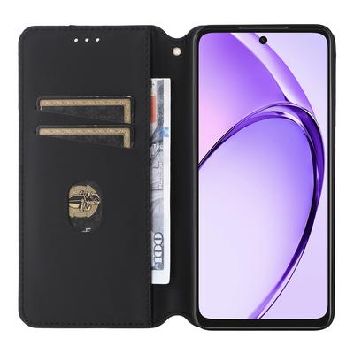 For Oppo A3 4G/A3 5G/A3x 4G/A3x 5G/A40M 4G/A40 4G/A3i 5G/A60 5G Wallet Case Rhombus Imprinted Leather Phone Cover