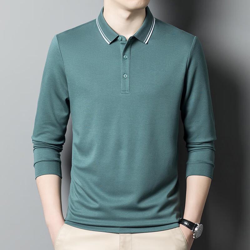 Yiliteng Men's Long-Sleeve Polo Shirt