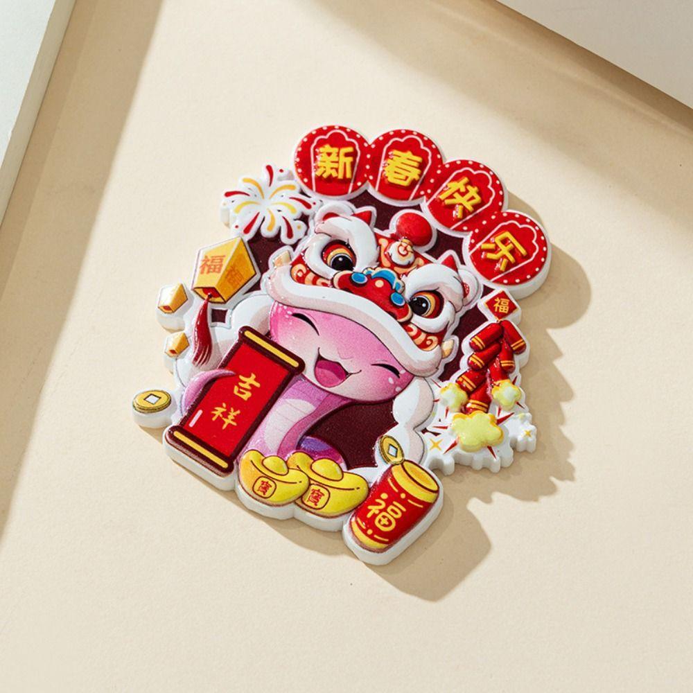 1/4pcs Resin Spring Festival Couplet Cute Fridge Magnets  Locker Cabinet