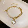 2024 Trendy Freshwater Pearl Bracelet: Simple, Elegant European & American Style Jewelry