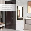 Decorative Grid Wall Mirror, with Back Hooks - Gold Tone