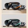 Adjustable Swimming Goggles Adults Big Frame With Earplugs Swim Glasses Men Women Professional HD Anti-fog Silicone Goggles Pool