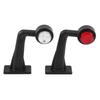 2Pcs 12 LED 10V‑30V Elbow Side Marker Indicator Light Lamp Side Marked Lamp for Car Truck (X1)