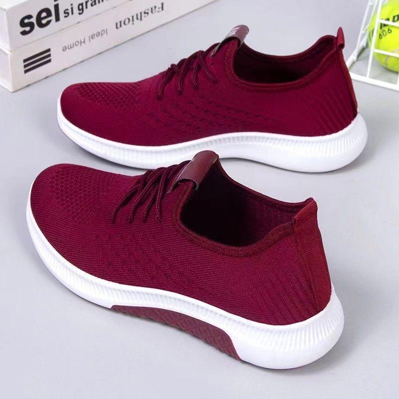 Chaussures en maille Baskets Femme Été Automne Respirantes Confortables Maille Dame Grande Taille Décontractées Marche Chaussures d'Extérieur