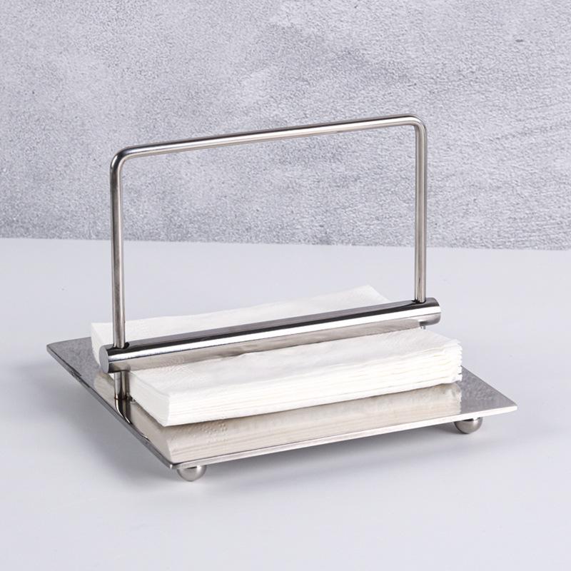 

Металлический серебряный стержень держатель для бумаги настольный вертикальный держатель для салфеток в ресторане кофейня модель комнаты украшение коробки для салфеток