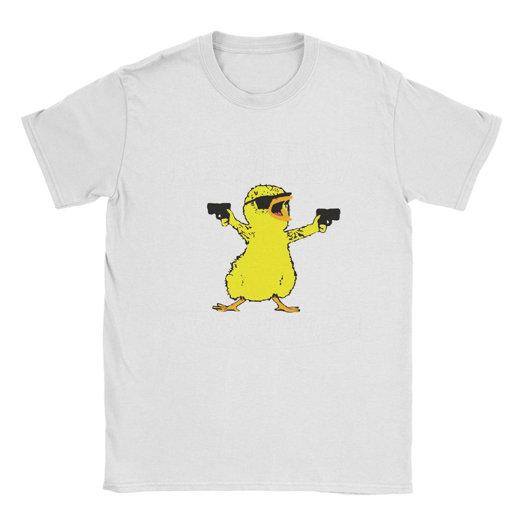 Herren T-Shirts Ente Pew Pew Madafakas Vintage Reine Baumwoll-Tees Kurzarm T-Shirts Rundhals Kleidung Übergröße