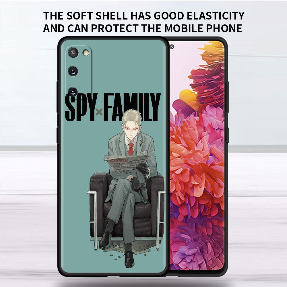 Soft Case For Samsung Galaxy Note 20 Ultra 10 Plus Lite A50 A70 A20 A40 A20e 9 8 A60 A10e Funda Phone Cover SPY×FAMILY Anime Sac