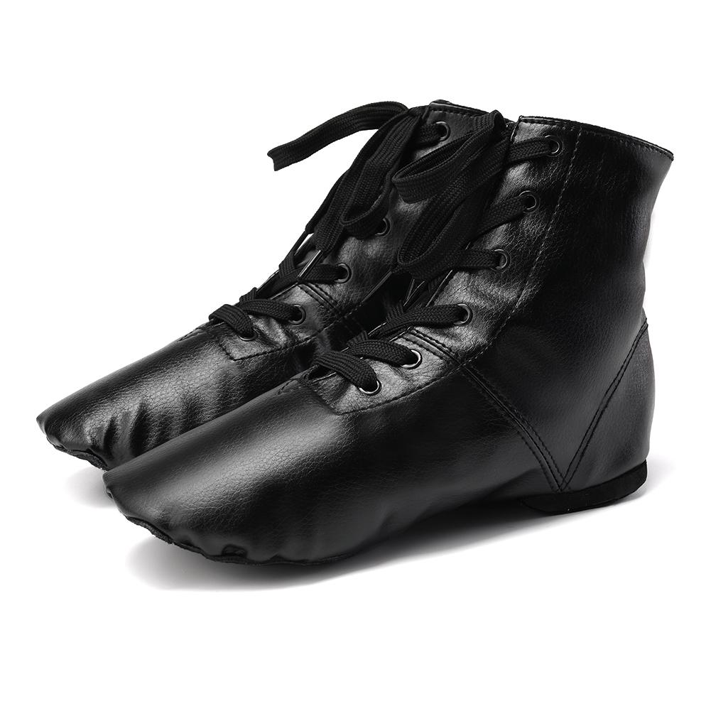 Scarpe Jazz Ballet Alte Scarpe Yoga Scarpe da Ginnastica Pelle PU Oro Argento Stivali da Ballo Donna Interno