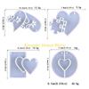 F26C Key Buckle Silicone Pendant DIY Crystal Dropper Mold Ornament Silica Gel Mold Ornament Jewelry Pendant Decoration Mold