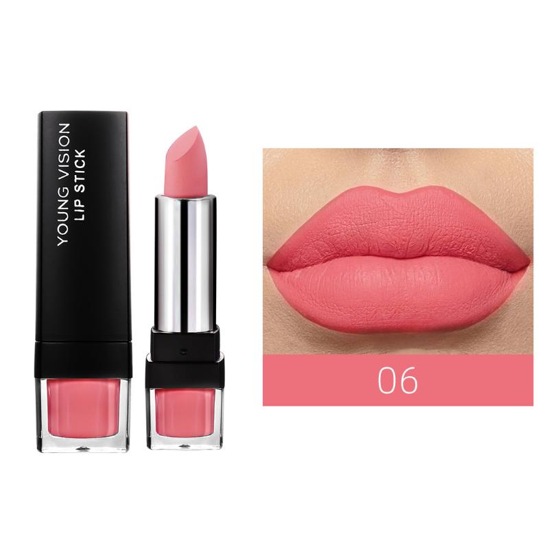 Matt Matt 12-farbiger Einzellippenstift Samtlippenstift, der nicht leicht an der Tasse klebt