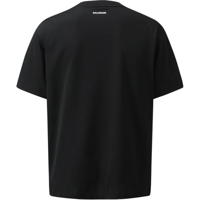 SALOMON UNI T Shirts Unisex Black Crew Neck LD0044200