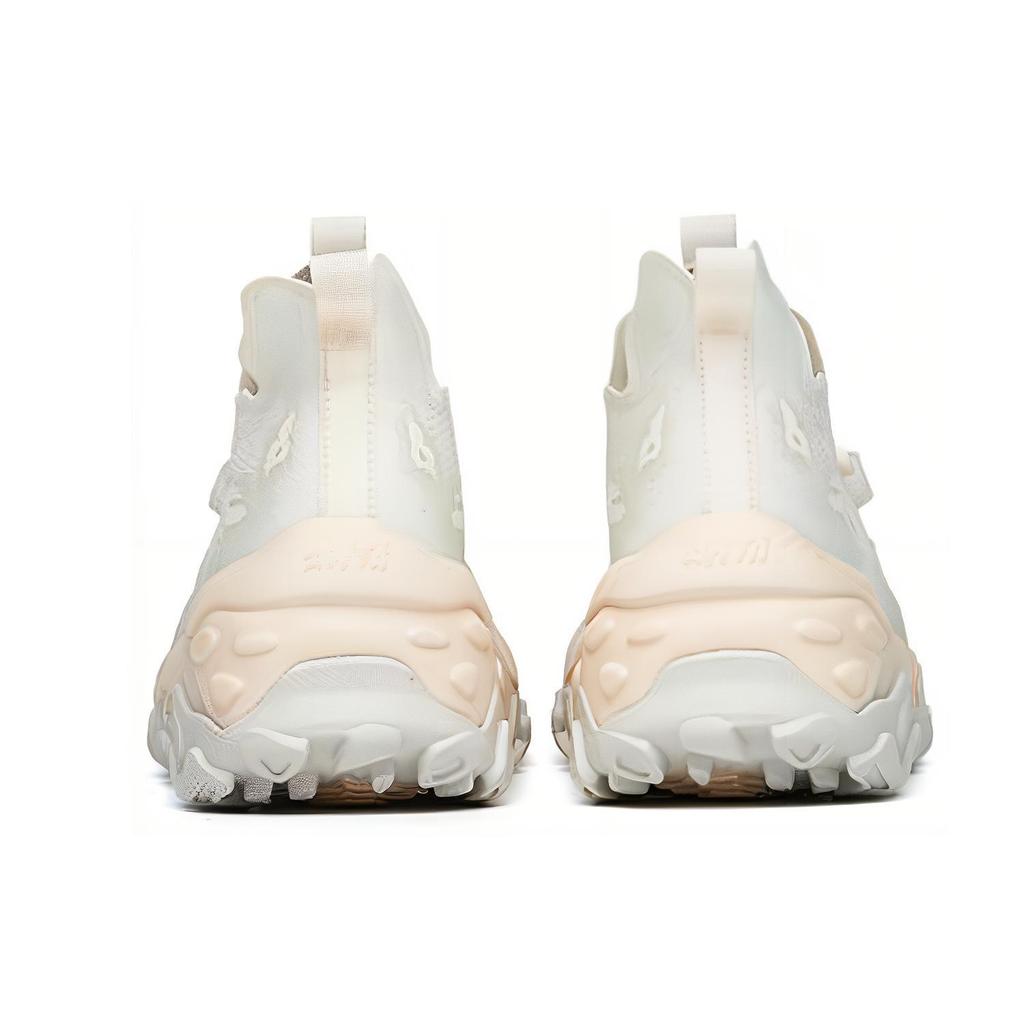 New Anta Callus Removal Pro Cushioned Slip Resistant Abrasion Resistant Low Top Chunky Sneakers Women's White Pink 122228860-2