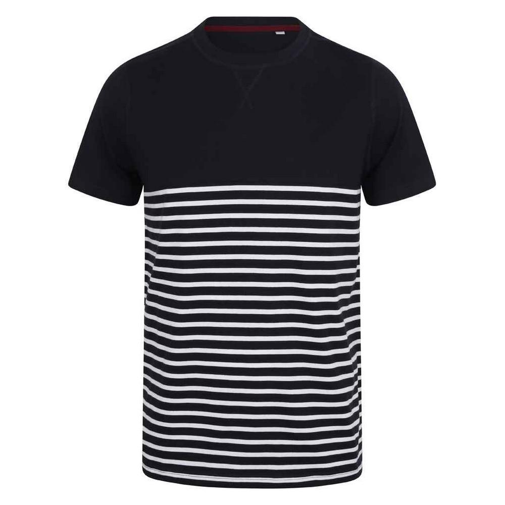 Front Row Adults Unisex Breton Striped T-Shirt