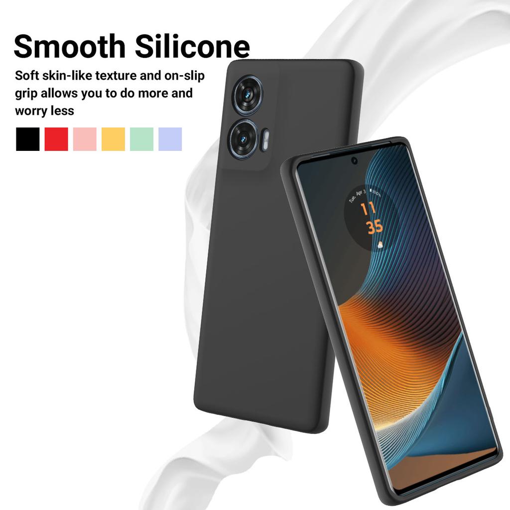 For Motorola Edge 50 Fusion 5G Case with Hand Strap Liquid Silicone Phone Cover