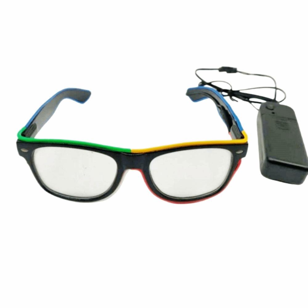 Colorful LED Light Up Glasses Adjustable Decorative Neon Party Luminous Glasses Comfortable To Wear Multi-functional