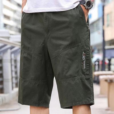 Kurze Sommerhose mit elastischem Bund und Reißverschluss, Shorts mit Reißverschlusstaschen, gerade, weites Bein, sportliche Shorts, Streetwear