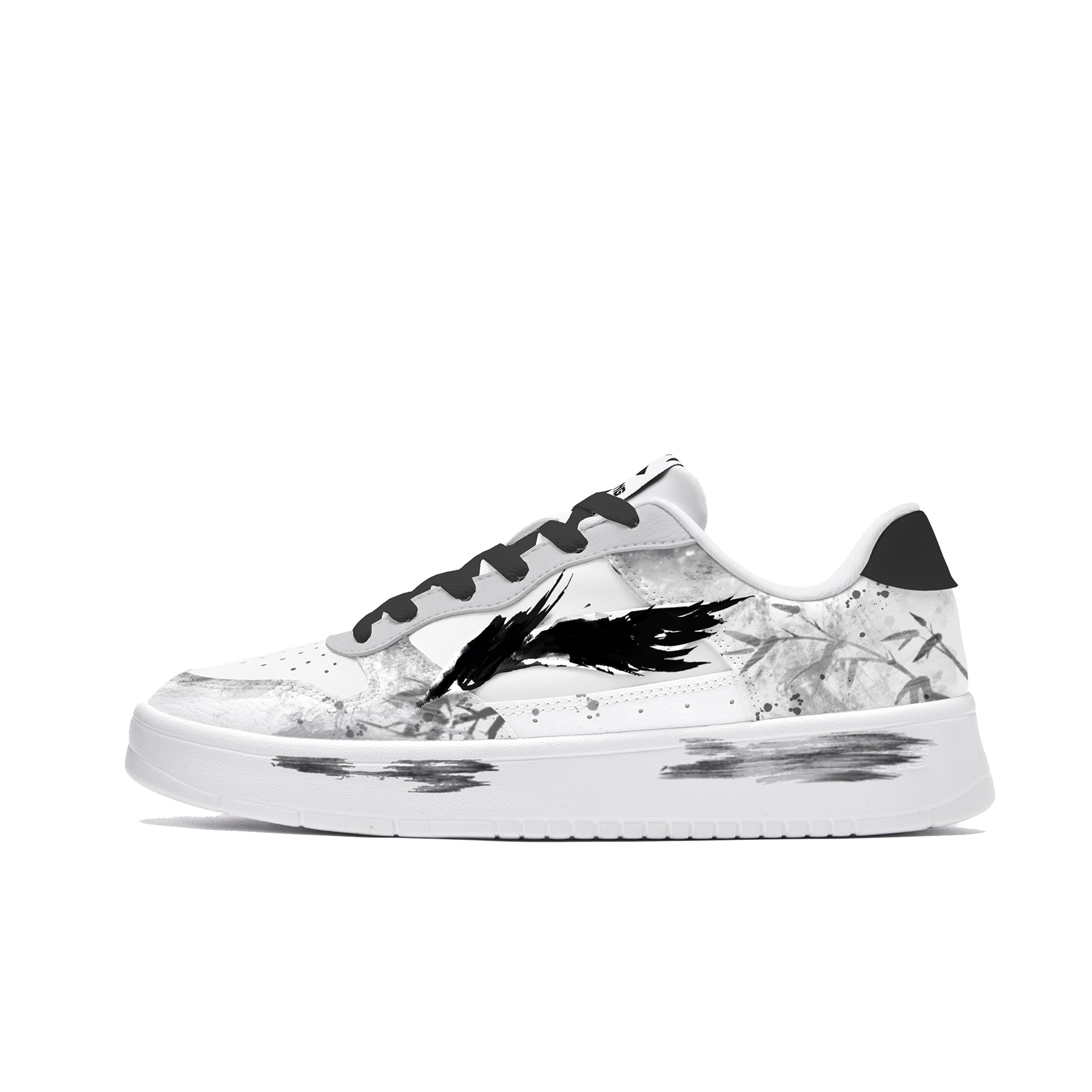 

Li Ning Плывущая лодка Одинокая река Тень чернил Низкие кеды для скейтборда Женские Белые AGCS420-6(КомандаМ-) 35