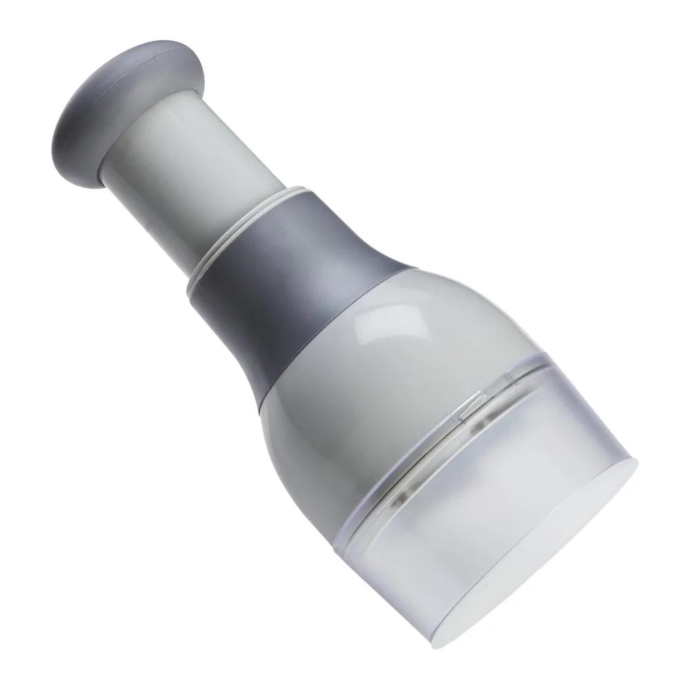 Pro Food Chopper Manual Vegetable Cutter Stainless Steel Blades Chopping Cup Safe NonSlip Handle Kitchen Tool Salsa Chutney Nut