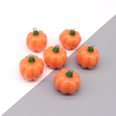 Simpatico Mini Ciondolo Zucca 3D, Design Cibo di Halloween Affascinante e Divertente, Adatto per Orecchini Fai da Te, Materiali per Portachiavi, Accessori Personalizzati per le Feste