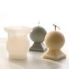 Candle Mould Resin Casting Molds DIY 3D Silicone Mould Ball-Shaped Candle Molds