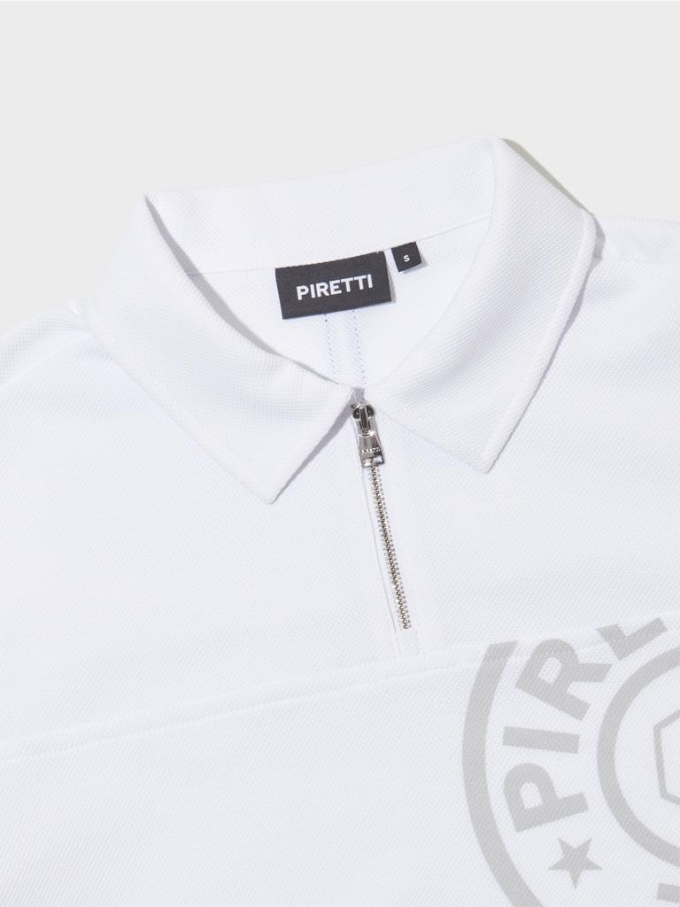 PIRETTI Elite Polo Short T-Shirt W_White