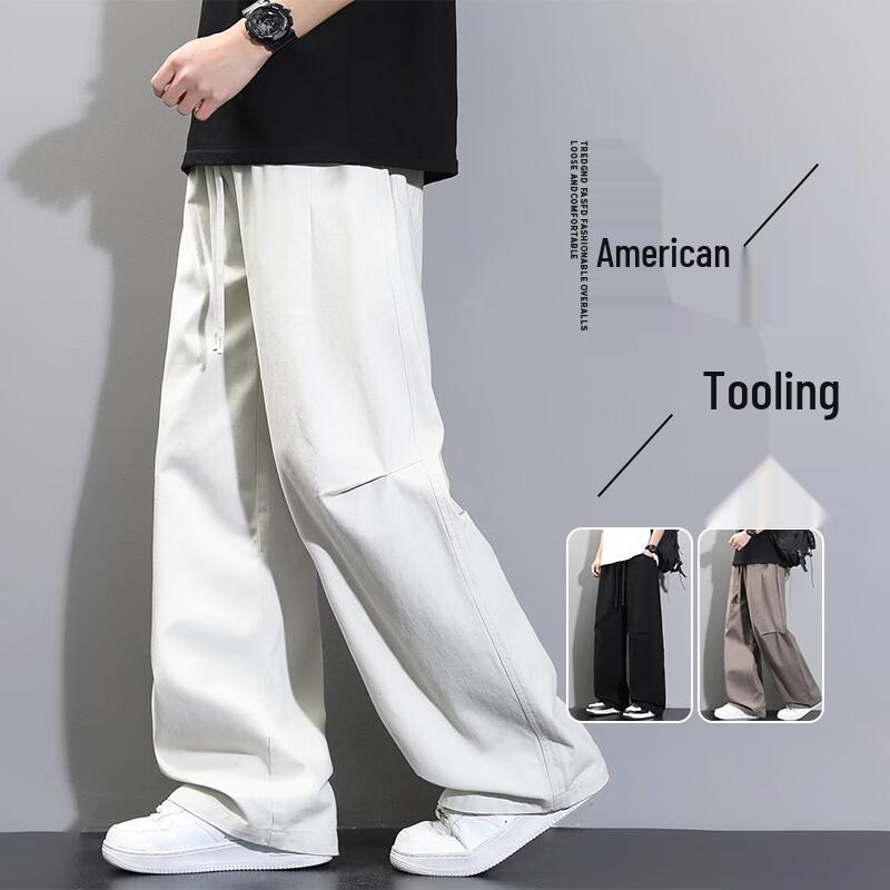 VUUG Men s Cotton Loose Straight-Leg Work Pants 3XL