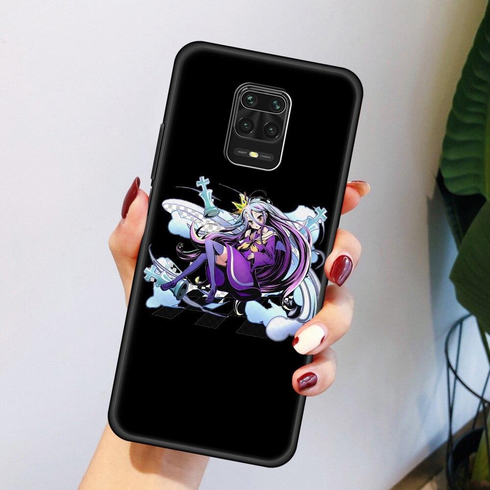 Anime NO GAME NO LIFE Pouzdro na telefon pro Xiaomi Redmi Note 8 11 10 Pro 10S 9S 9 9T 8T 9C 9A 8A 7 K40 Herní Silikonový Kryt