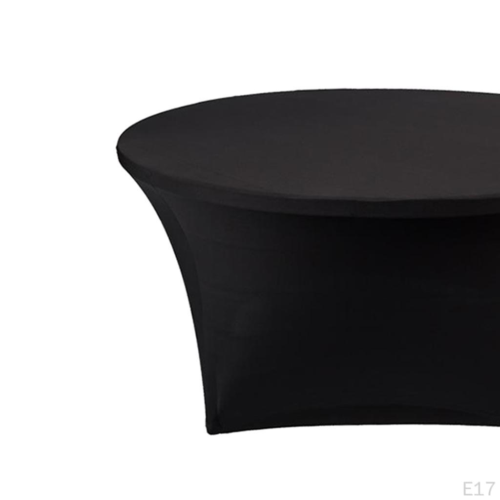 Cocktail Spandex Table Cover Fitted Elastic Tablecloth for Round Tables