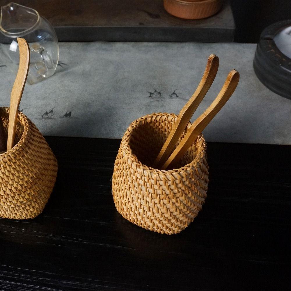 Cosmetic Holder Hand Woven Pen Holder Stationery Storage Stationery Container  Tableware Holder