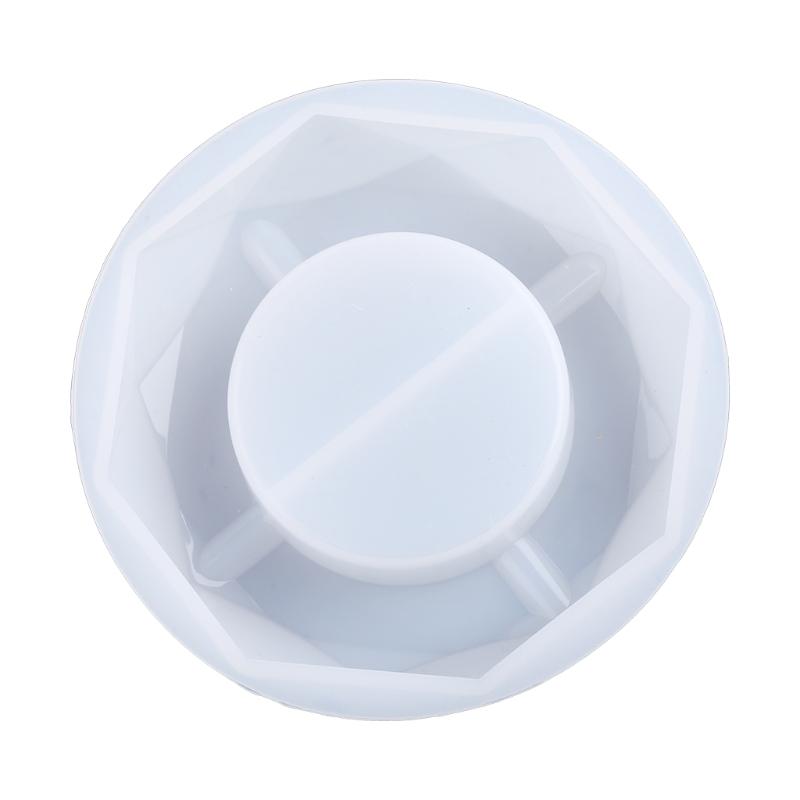 Round Square Rhombus Polygon Ashtray Casting Silicone Mold Handmade Cigarette Ash Tray UV Crystal Epoxy Resin Mold