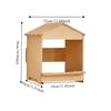 Wall Mounted Wooden Chicken Nest Box House Shape Detachable Chicken Coop Stable Large Capacity Poultry House