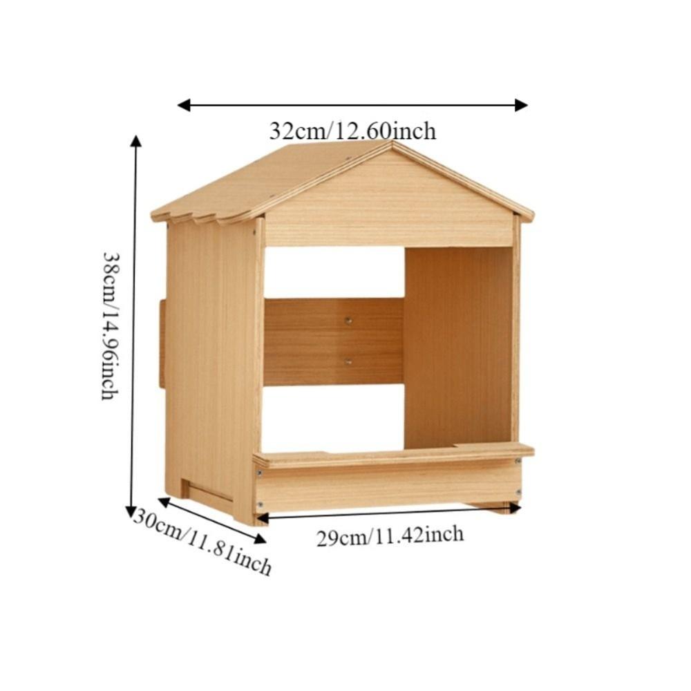 Wall Mounted Wooden Chicken Nest Box House Shape Detachable Chicken Coop Stable Large Capacity Poultry House