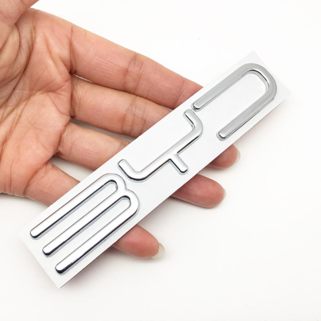 3D Metall Aufkleber Auto Seite Kotflügel Hinten Stamm Tür Emblem Stoßstange Schwanz Abzeichen Aufkleber Für BYD M6 G3 G5 T3 f3 F0 S6 S7 E5 E6 Styling